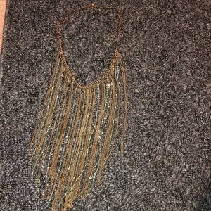 Chain drape statement necklace